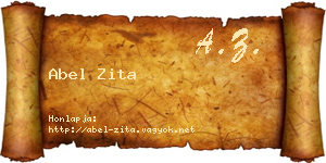 Abel Zita névjegykártya